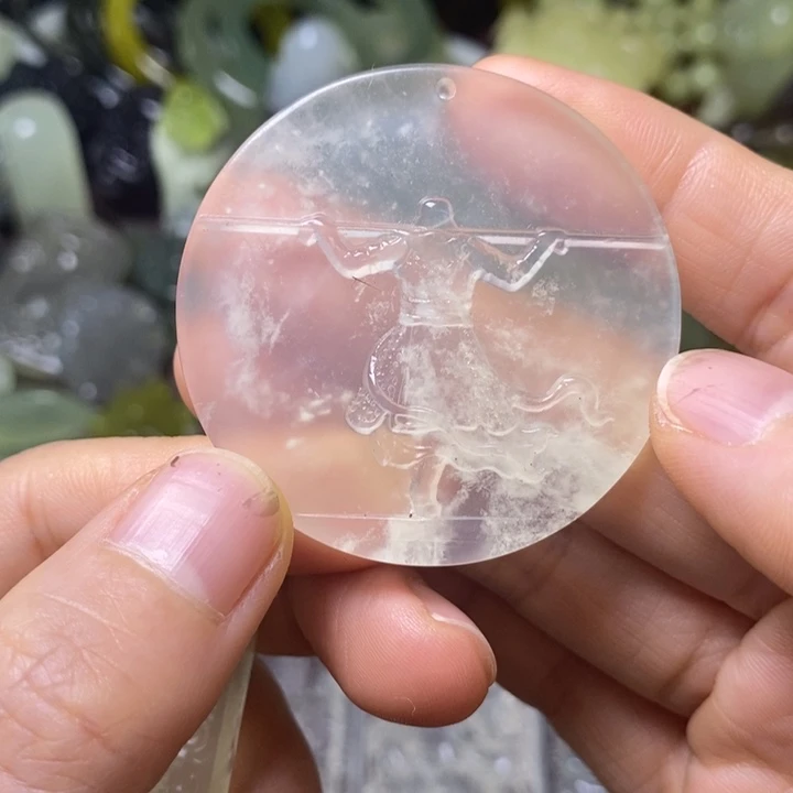 岫玉天然岫玉挂件未镶嵌