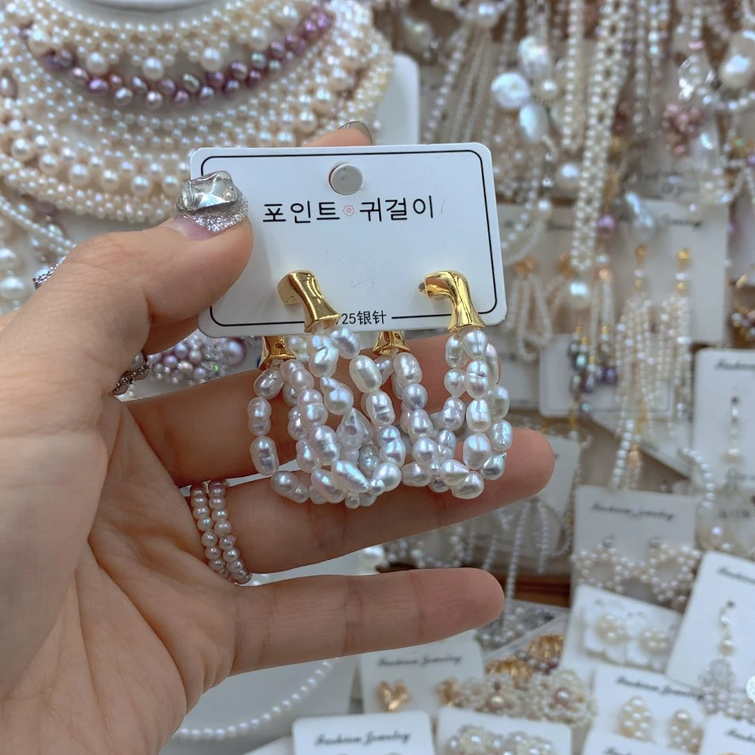 颈饰合金淡水珍珠