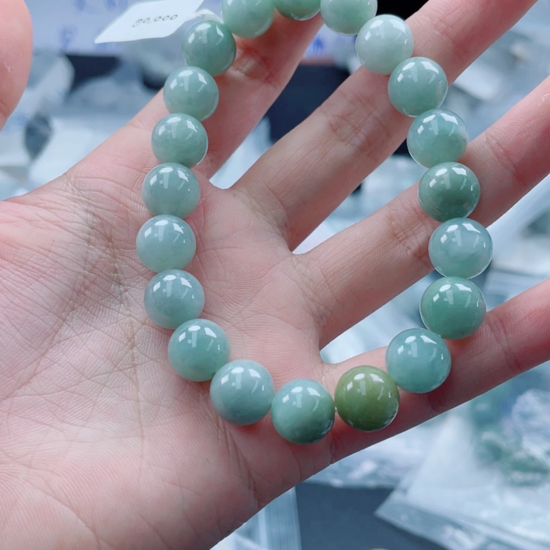 未镶嵌定制翡翠珠串10.6