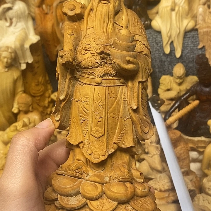 黄杨木黄杨木小叶瑕疵财神