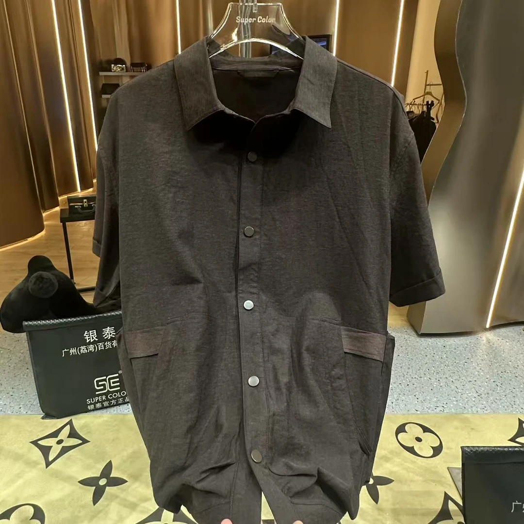 supercolor【老钱风棉麻短袖】 25ss//春夏百搭纯色男女同款短袖 H