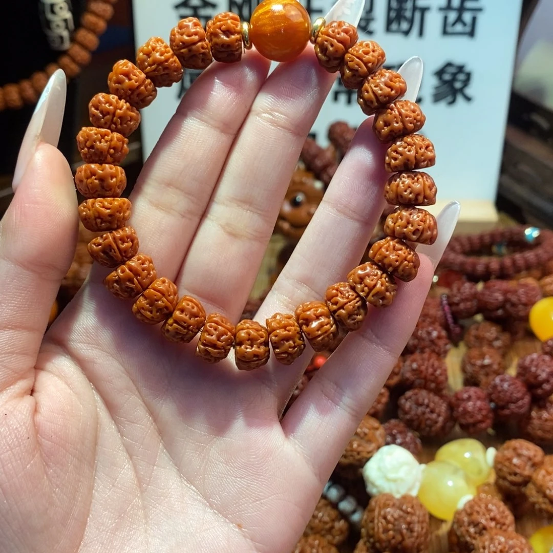 金刚菩提手串俞*单圈无尘深