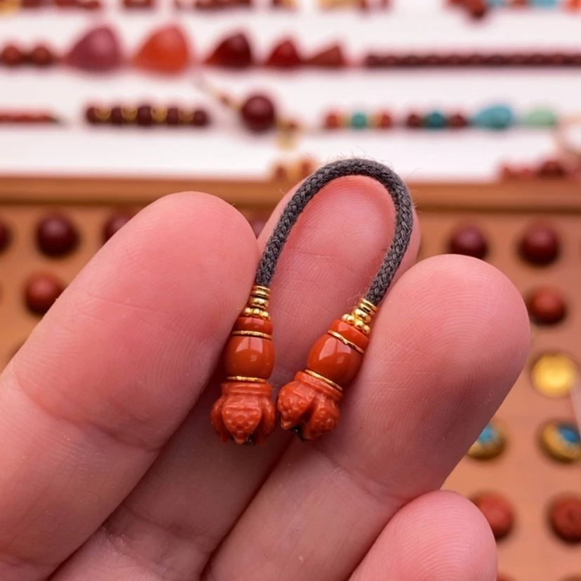 【闪购商品】18K金镶嵌配饰南红玛瑙