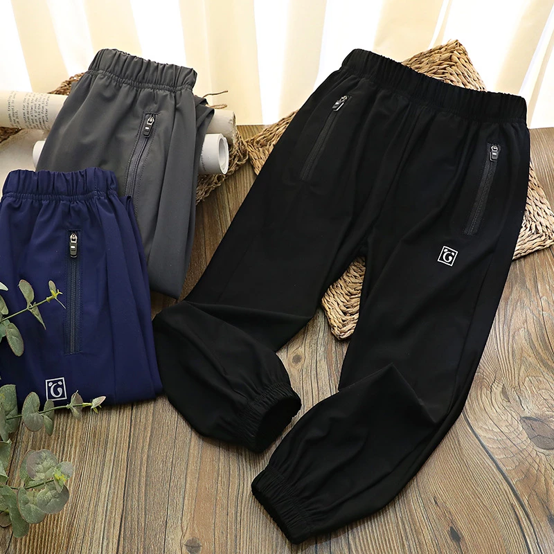 中大童锦纶速干拉链空调裤（69）