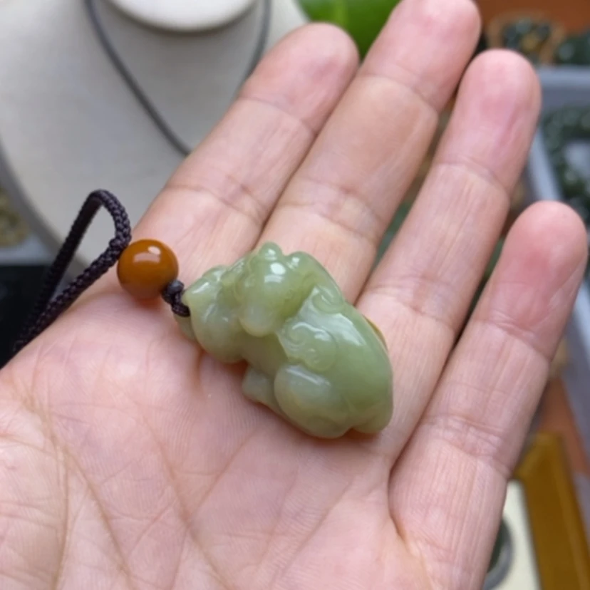 【闪购商品】未镶嵌和田玉挂件游*民