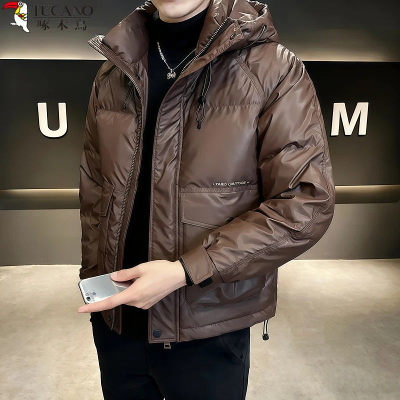 TUCANO/啄木鳥连帽潮流加绒加厚保暖男羽绒棉服帅气时尚休闲外套