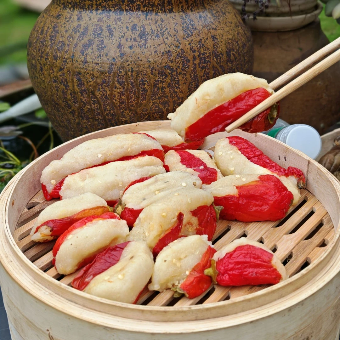 贵州特产特色小吃莽海椒 糯米辣椒 传统制作 纯手工特色小吃 包邮