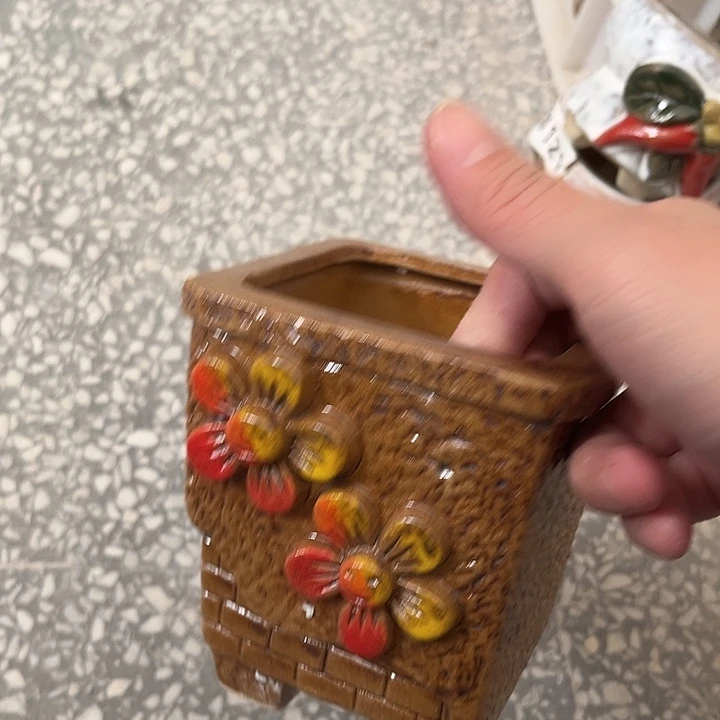 粗陶材质多肉花盆