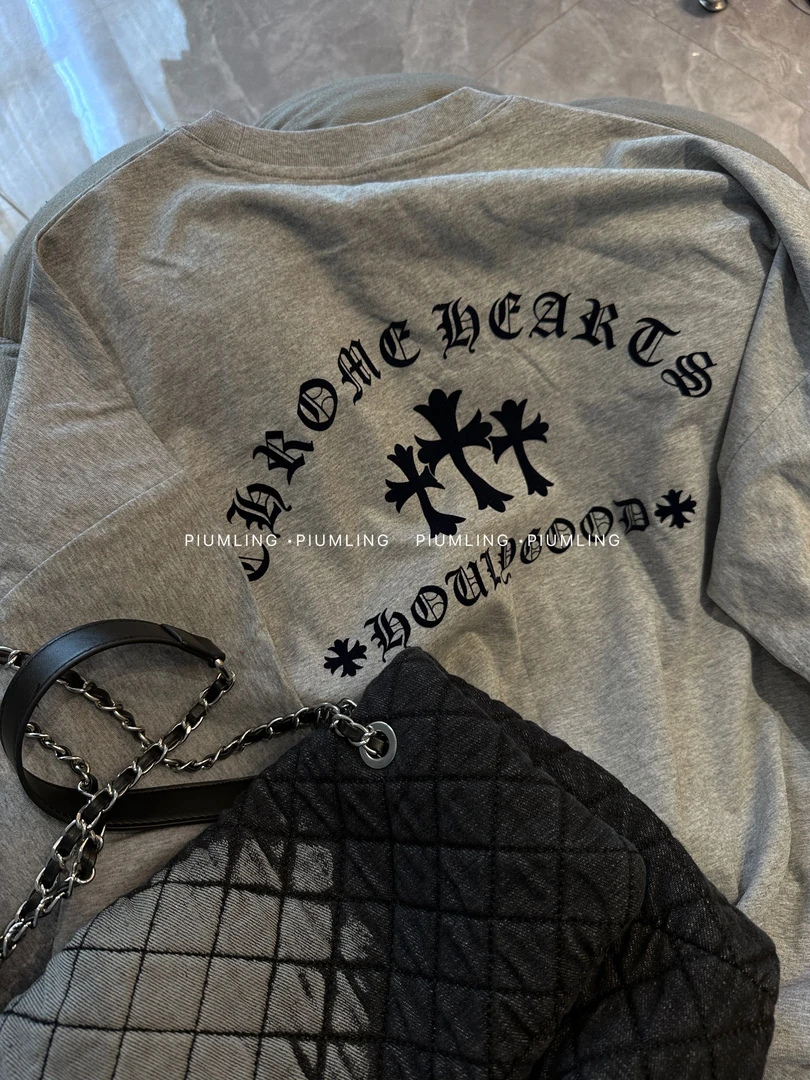 XQ083夏季休闲时尚克罗印花长裙纯色高级宽松连衣裙