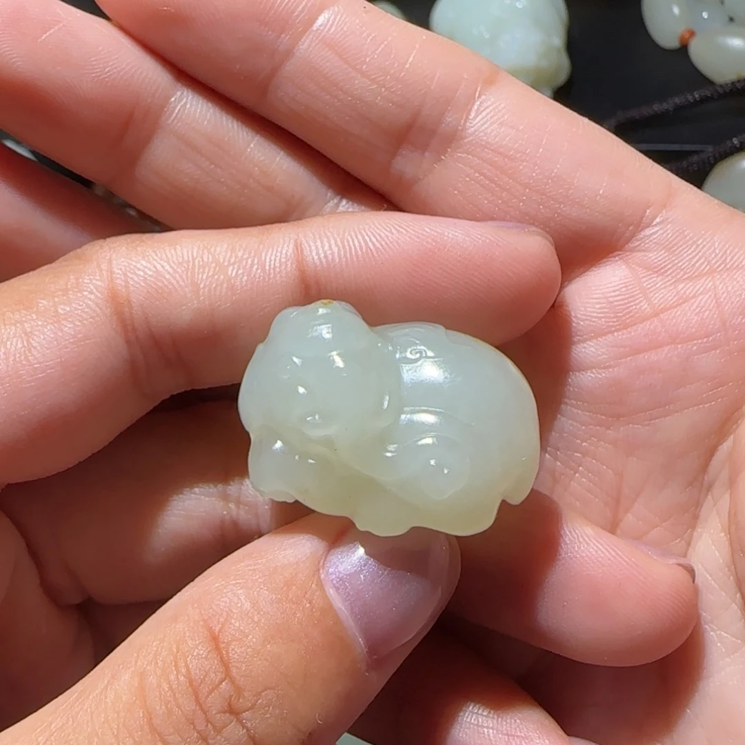 岩***松和田玉未镶嵌颈饰