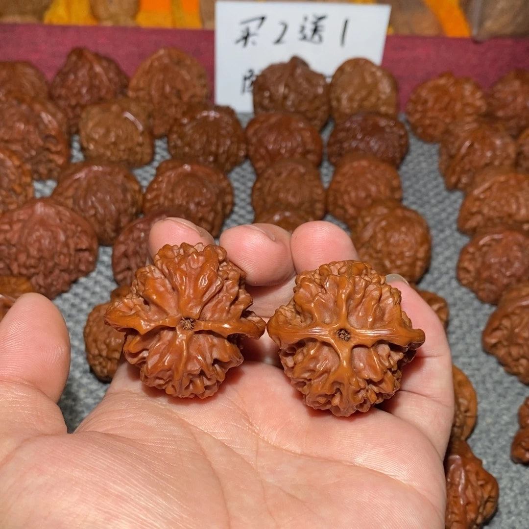 把件文玩核桃38全家福苹果园