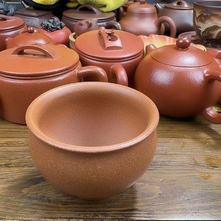 紫砂茶壶主人杯降坡