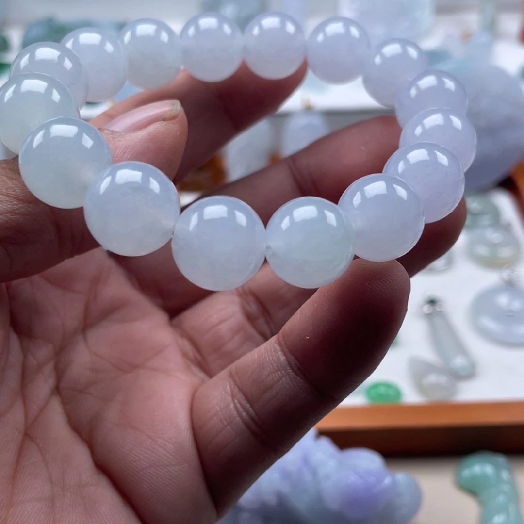 翡翠未镶嵌颈饰翡翠高冰手串