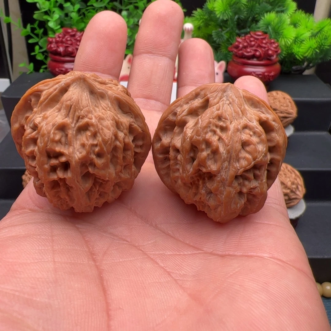 1***7把件文玩核桃蜡皮王