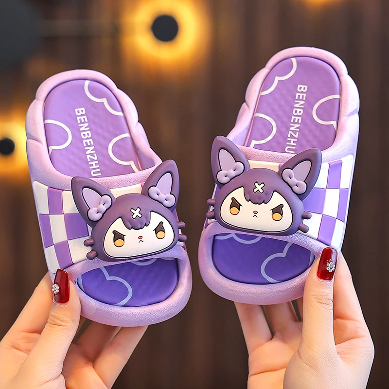 新款儿童凉拖鞋踩屎感女童夏季卡通可爱防滑室内洗澡软底亲子拖鞋