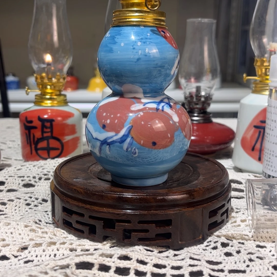 摆件景德镇陶瓷香薰灯