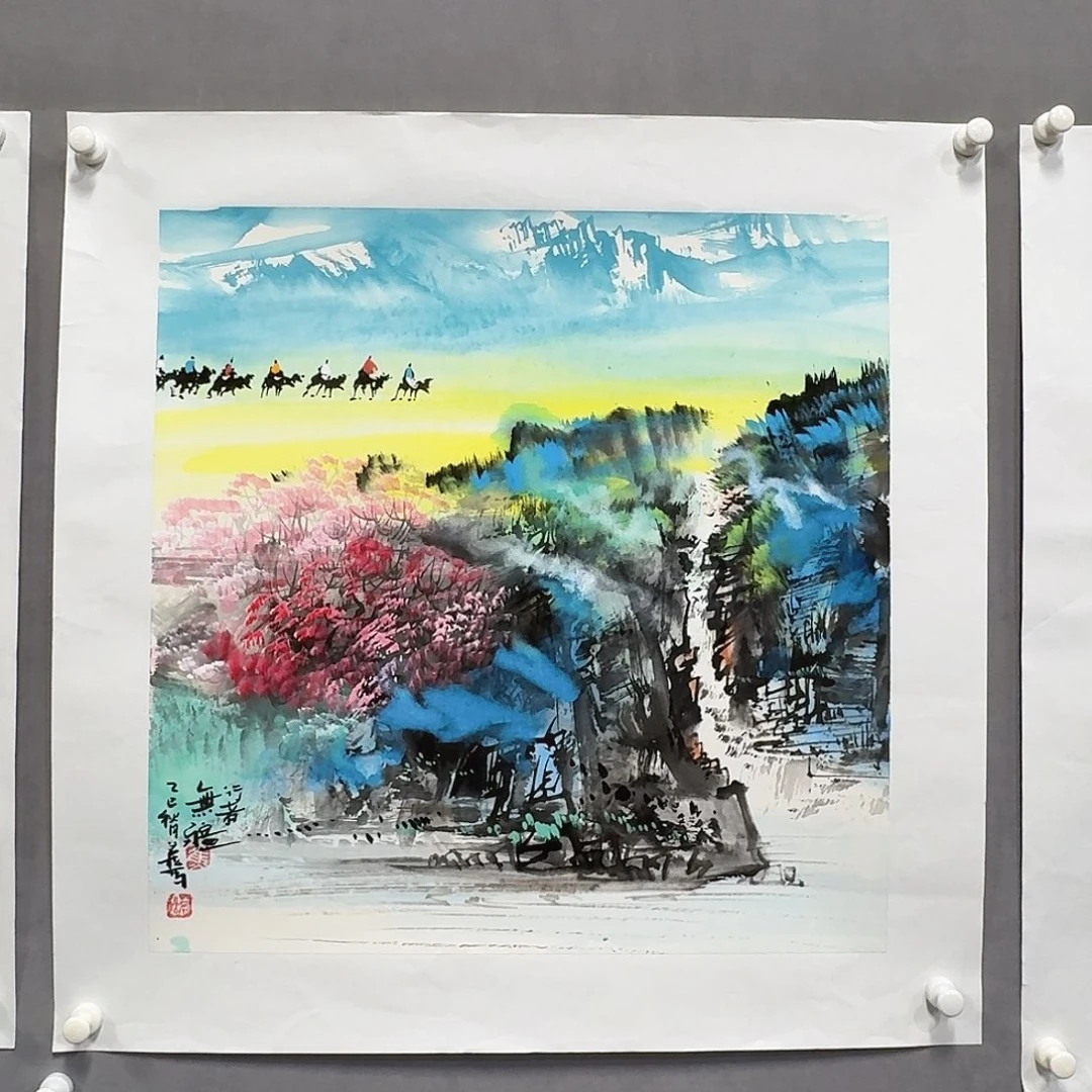 国画亲笔手绘放心去藏