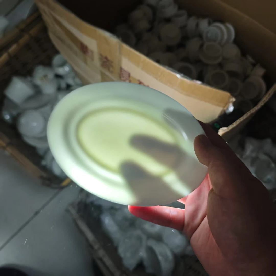 A915①】6英寸小鱼碟4只纯白唐山骨瓷家用餐具混级