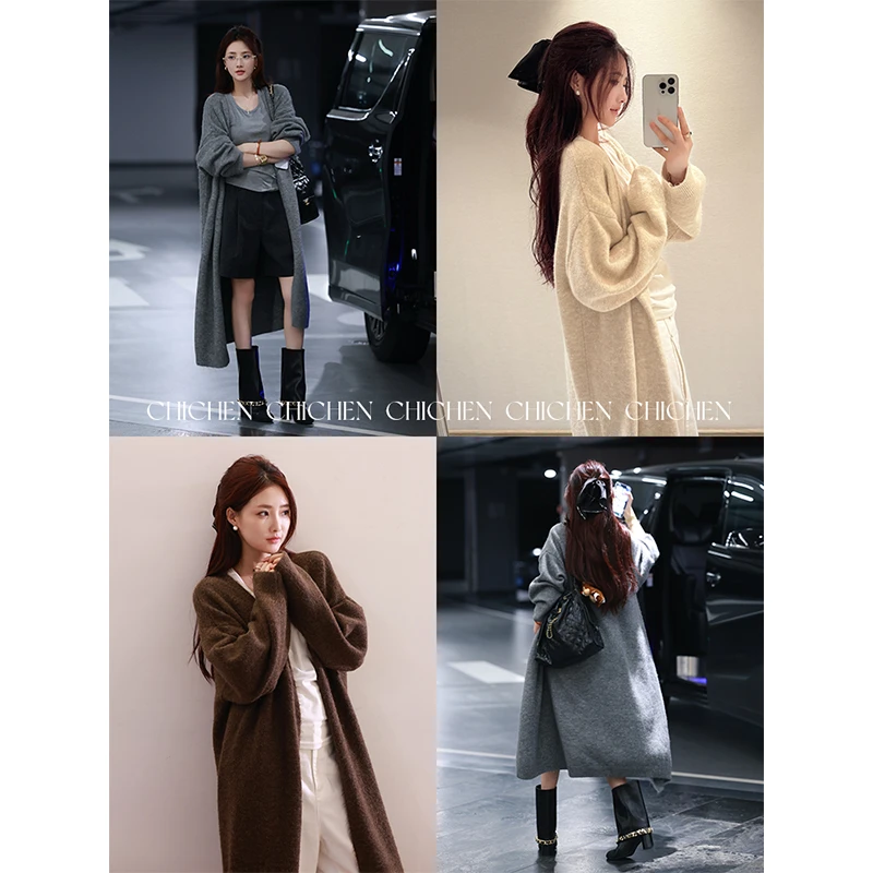 CHICHEN-在秋冬给足你安全感的大开衫-三色长款开衫