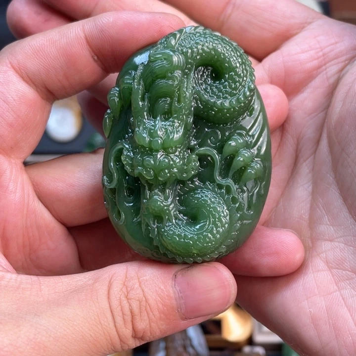 和田玉未镶嵌吊坠(不含链)