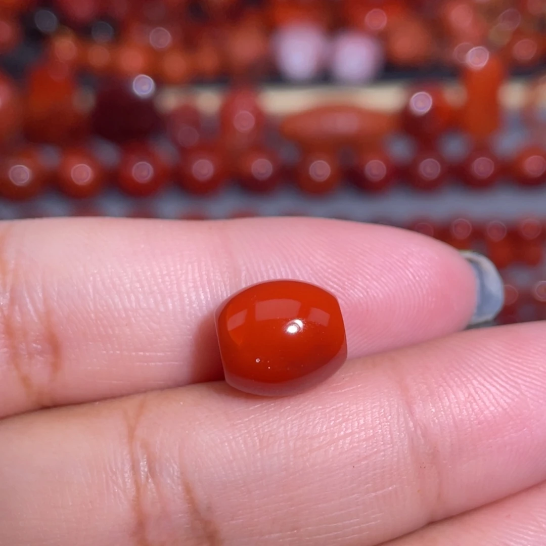 南红玛瑙未镶嵌瓦西枣珠