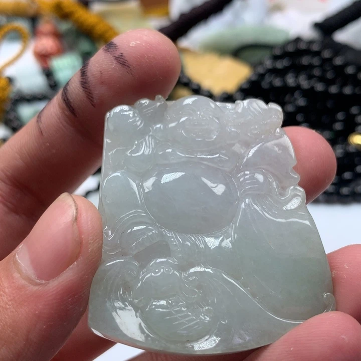 颈饰未镶嵌翡翠保真天然a货翡翠