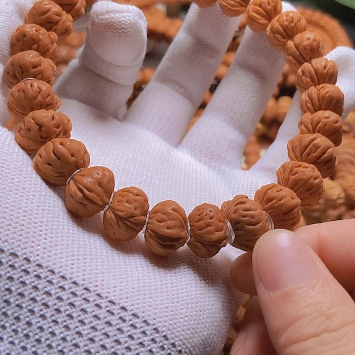 手串桃核深****伴龙纹桃核