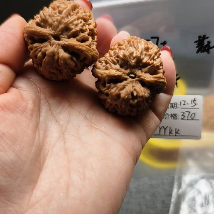 Y***K桃核把件YYKK，蒜头