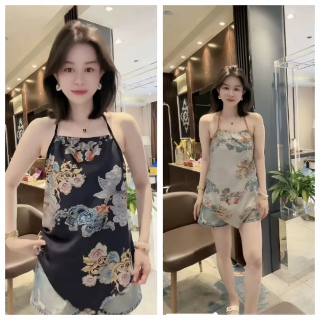 国风复古民族风挂脖式吊带背心女洋气性感内搭外穿显瘦气质时尚