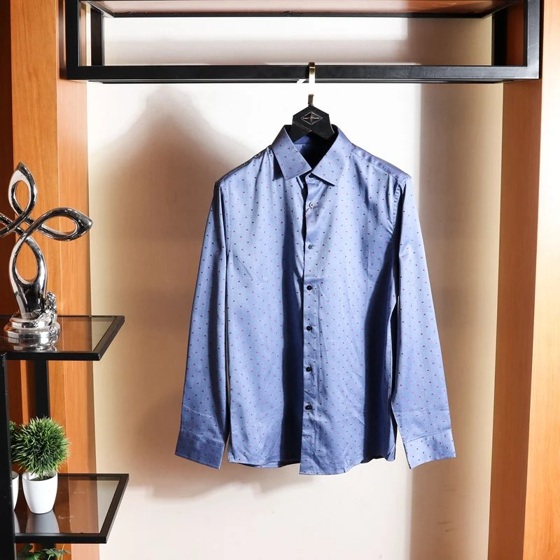 狼-  超值尾货 男士修身全棉长袖衬衫1620