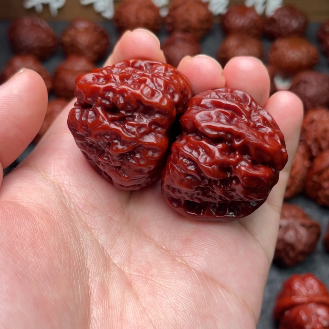 文玩核桃把件文玩核桃 手把件 蛤蟆头 36