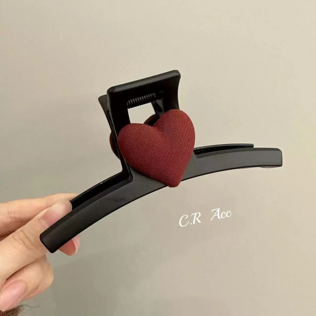 法式爱心高级抓夹