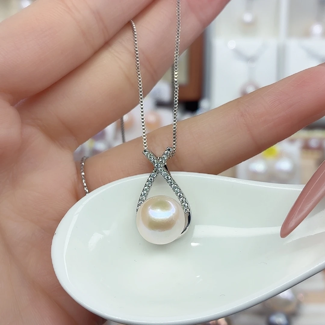 淡水珍珠颈饰合金F