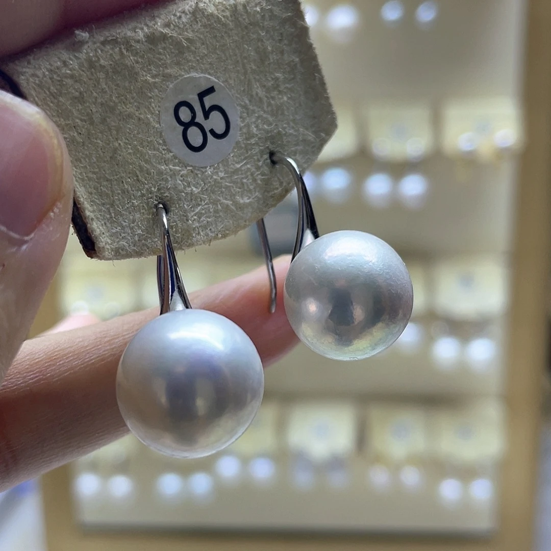 耳饰淡水珍珠银S925镶嵌