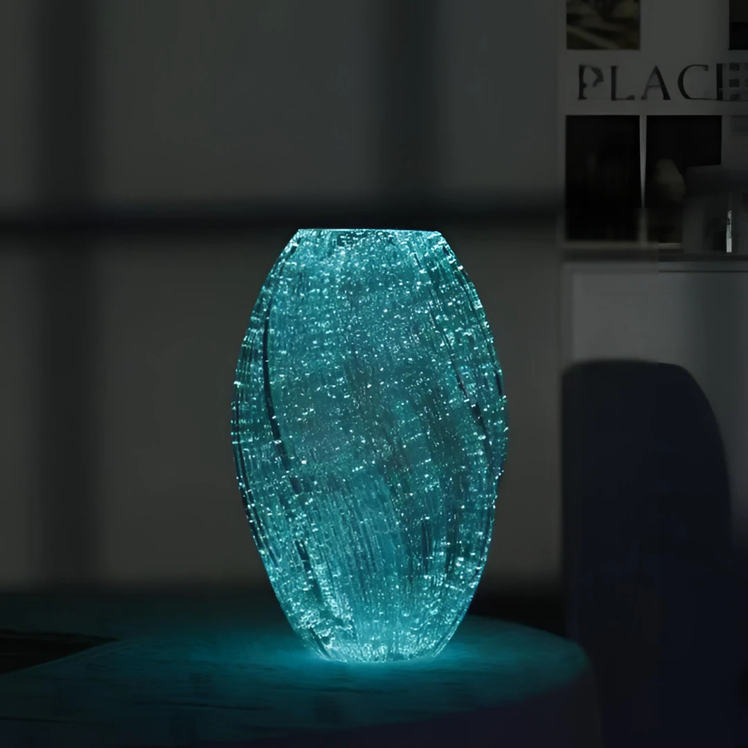 【单独打包发货】柚萝27cm高7.5cm口径爆款夜光玻璃麦芽糖花瓶清仓