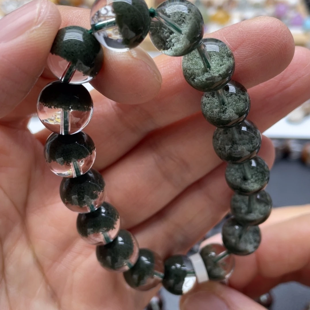 未镶嵌手链水晶绿幽灵