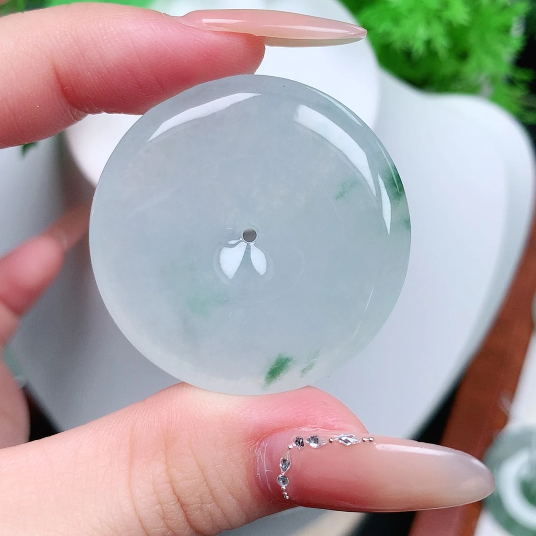 翡翠未镶嵌颈饰平安37.1-6