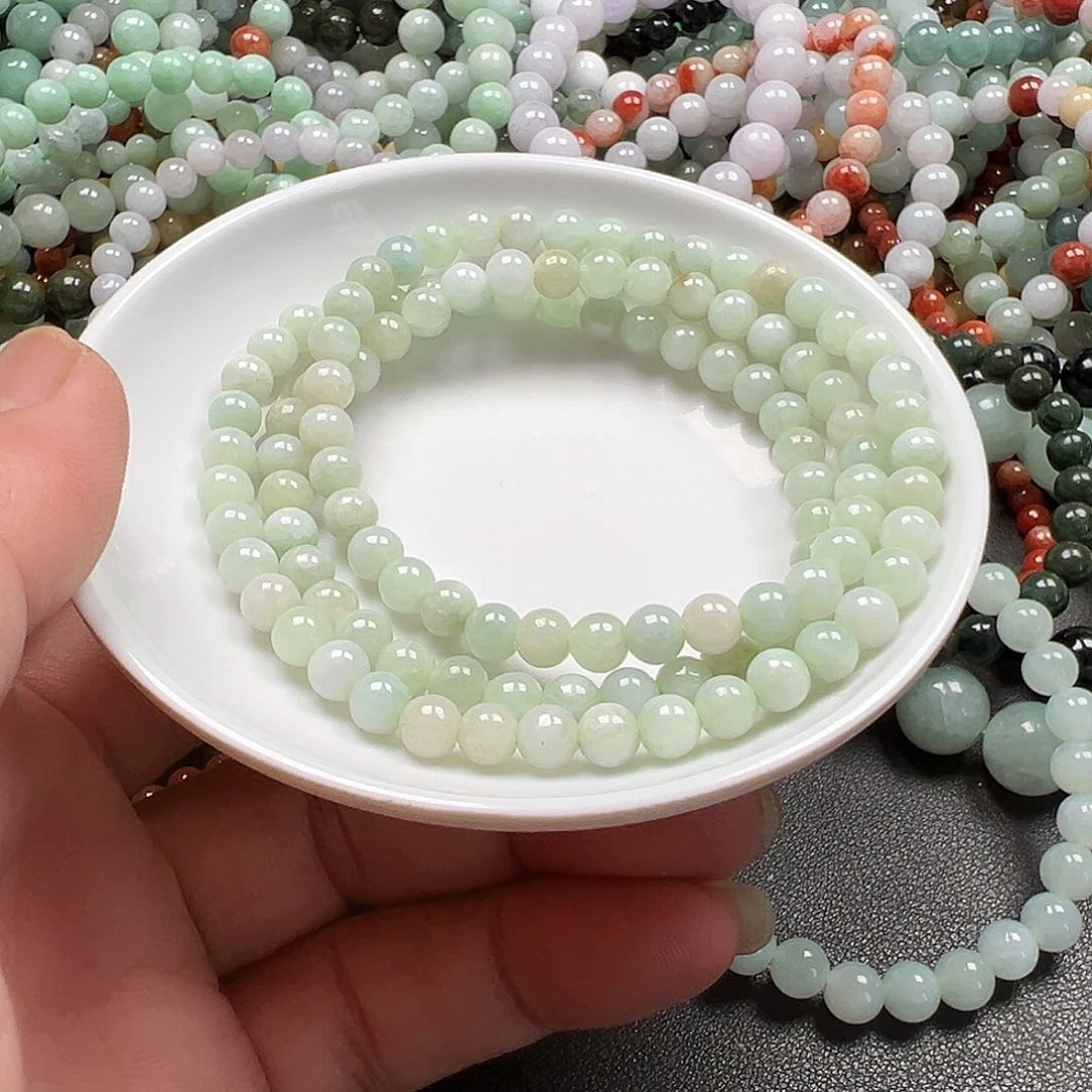 翡翠手链未镶嵌曙****语货主老华