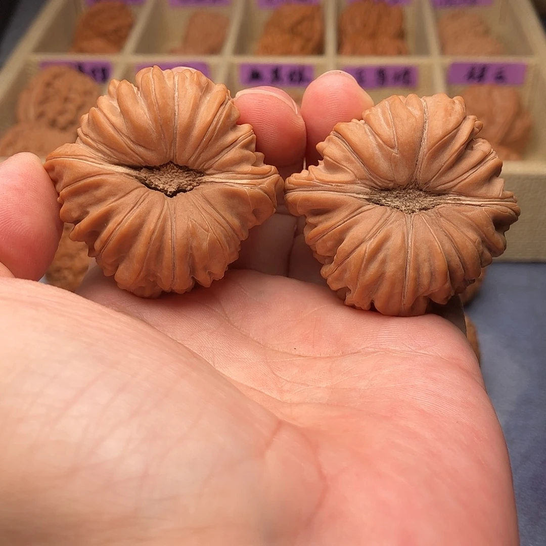 文玩核桃把件至尊四座楼狮子头45（头货精品