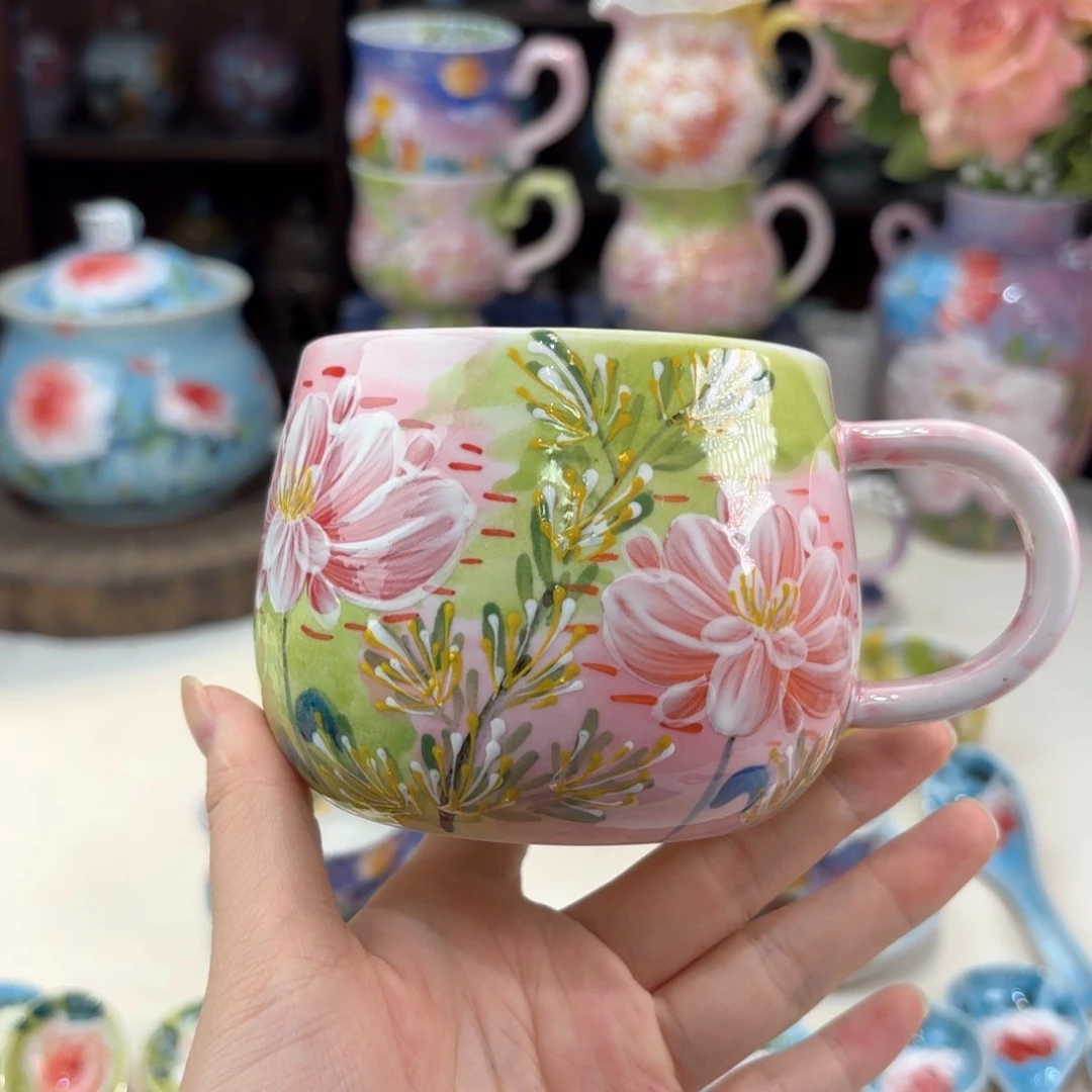 景德镇手绘高温釉下彩陶瓷茶具