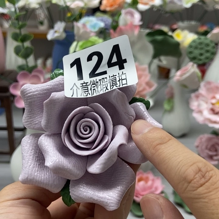 陶瓷手工制作陶瓷花