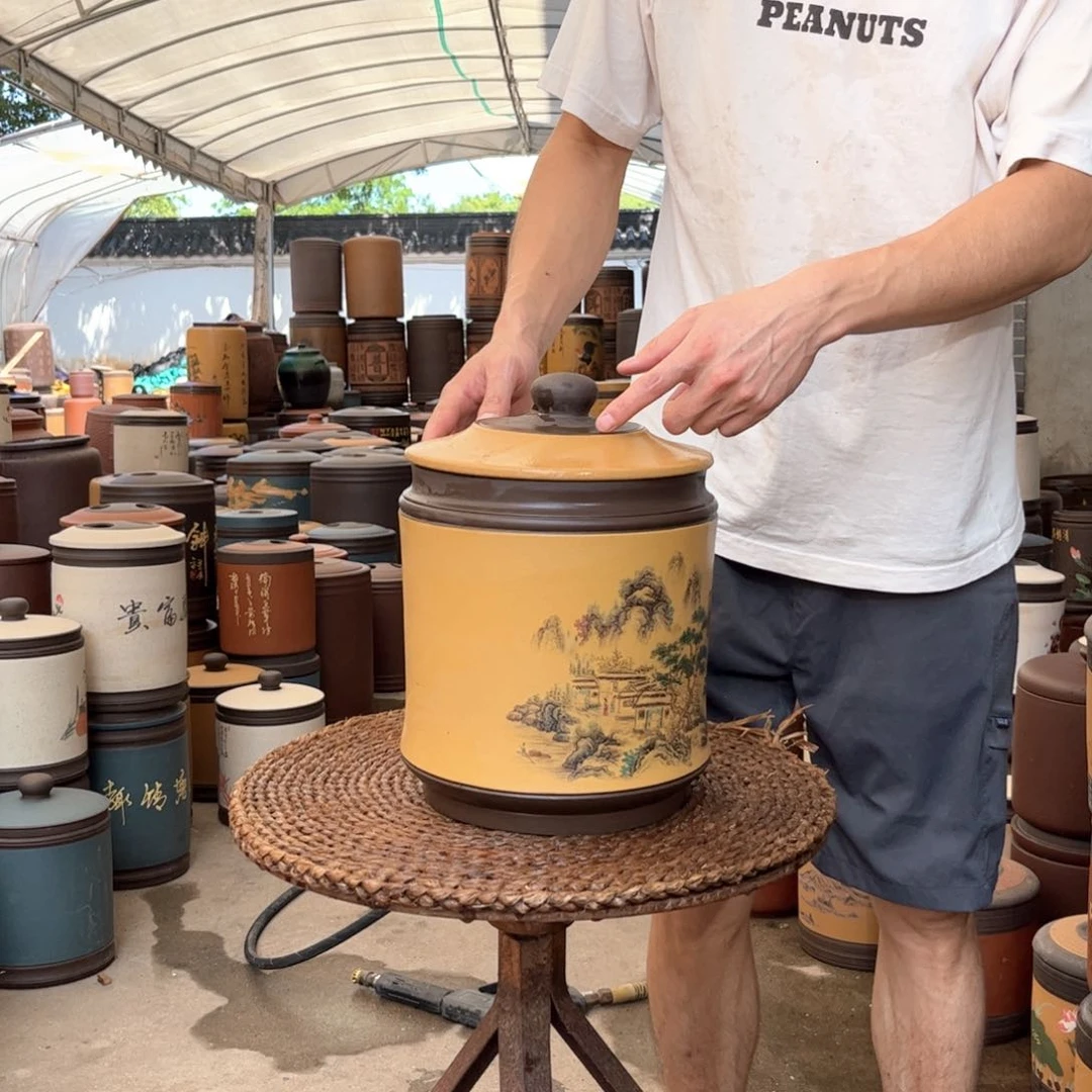 紫砂茶叶罐8 饼茶叶罐