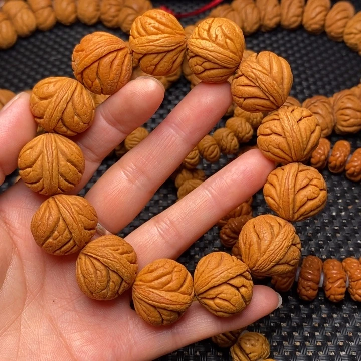 桃核手串龙纹桃核