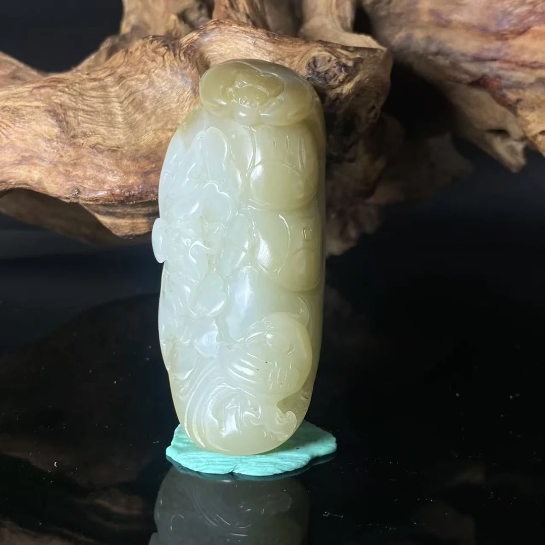 A909 和田玉吊坠  6A 4330112