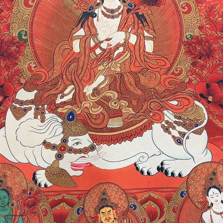 颈***膝卷轴画唐卡作品欣赏