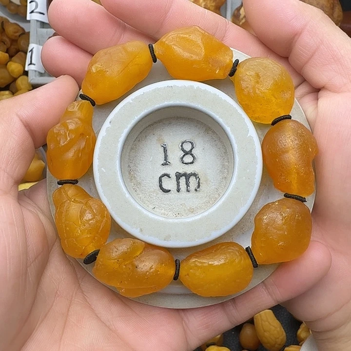 蜜蜡未镶嵌裸石天然蜜蜡手串