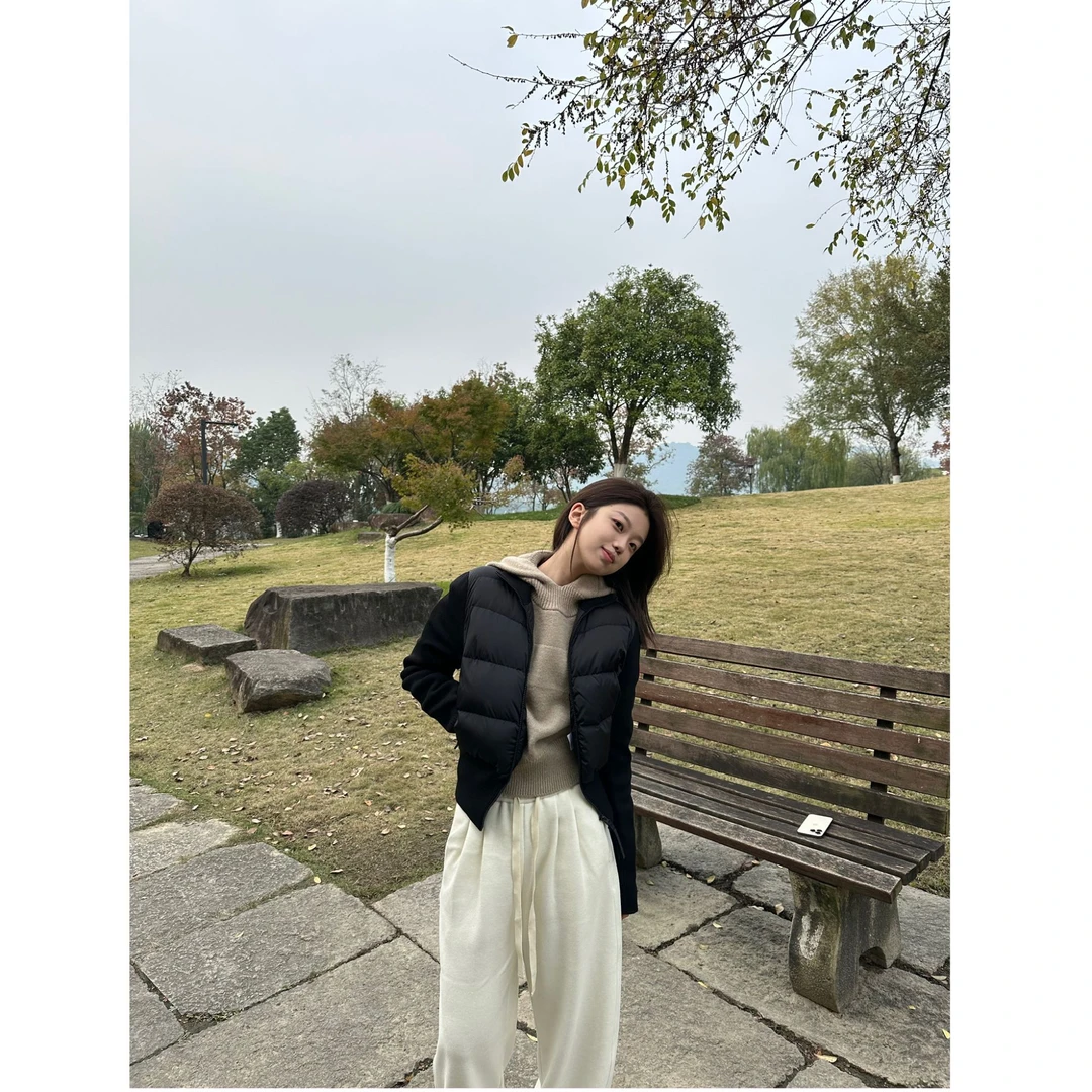 24MM0073 慵懒风休闲连帽针织衫