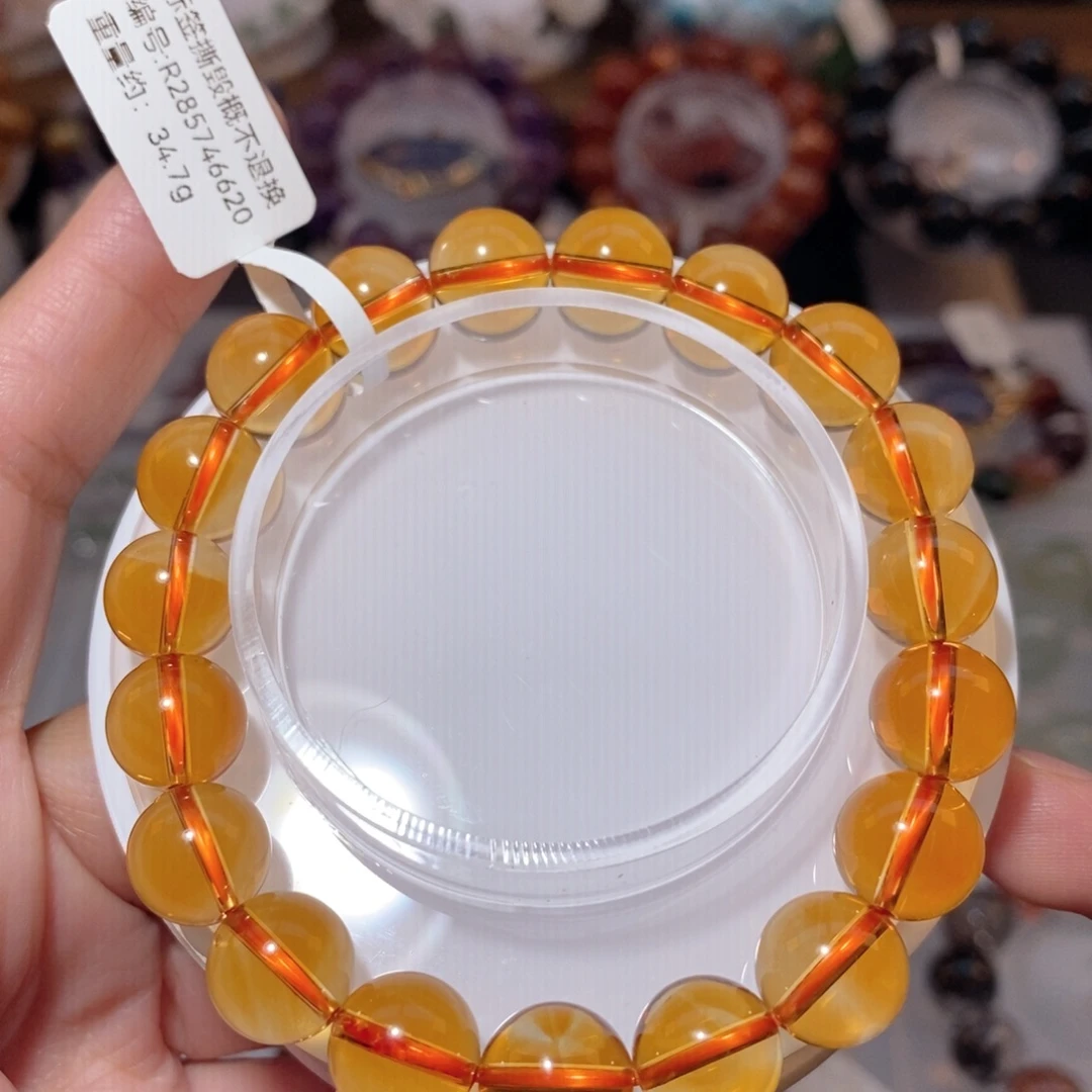 未镶嵌手链水晶F黄水晶10.8