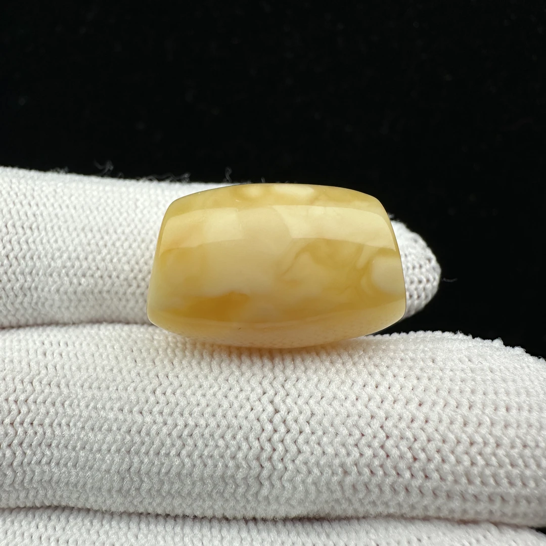 Y7410天然原矿蜜蜡马蹄珠14.6*22.6mm抖音基地 质检发货