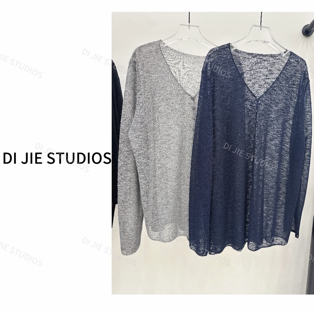 DI JIE STUDIOS夏季新款时尚宽松显瘦开衫百搭针织防晒罩衫#25681